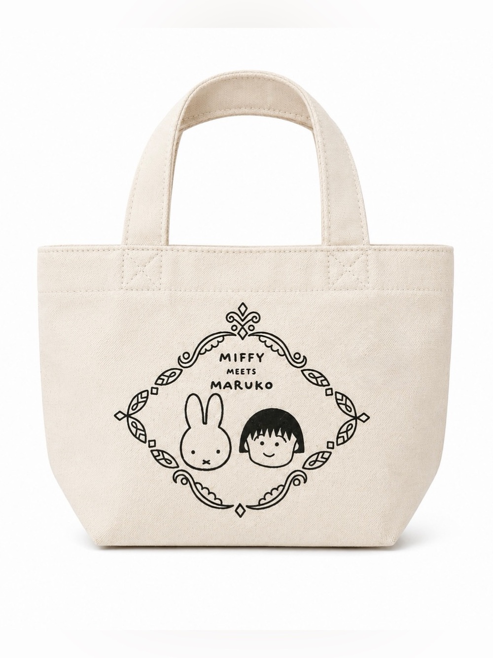 Miffy Meets Maruko Mini Canvas Tote Bag